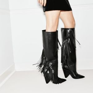 🚫Sold🚫 Yves Saint Laurent Fringe Niki Boots